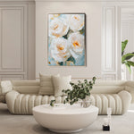 Floral 1416 Canvas Art 18" x 24" / 45 x 60 cm / Black