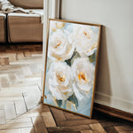 Floral 1416 Canvas Art 18" x 24" / 45 x 60 cm / Black