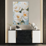 Floral 1416 Canvas Art 18" x 24" / 45 x 60 cm / Black