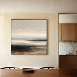 Abstract 1417 Canvas Art 16" x 16" / 40 x 40 cm / Black