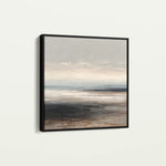 Abstract 1417 Canvas Art 16" x 16" / 40 x 40 cm / Black