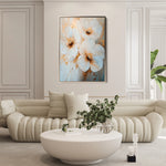 Floral 1417 Canvas Art 18" x 24" / 45 x 60 cm / Black