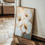 Floral 1417 Canvas Art 18" x 24" / 45 x 60 cm / Black