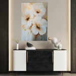 Floral 1417 Canvas Art 18" x 24" / 45 x 60 cm / Black