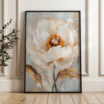Floral 1418 Canvas Art 18" x 24" / 45 x 60 cm / Black