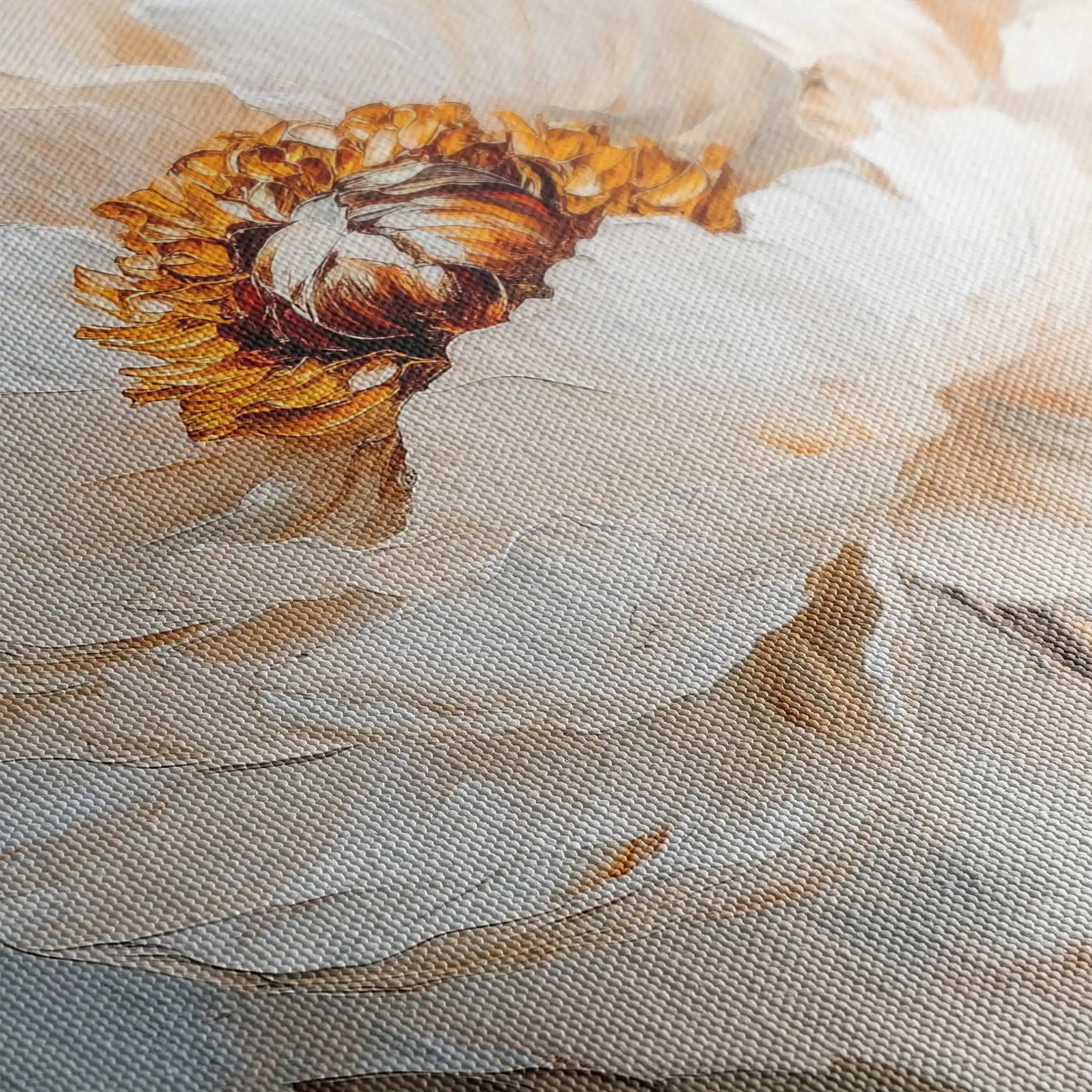 Floral 1418 Canvas Art 60 x 40 cm / Black