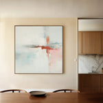Abstract 1419 Canvas Art 16" x 16" / 40 x 40 cm / Black