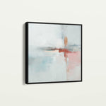 Abstract 1419 Canvas Art 16" x 16" / 40 x 40 cm / Black