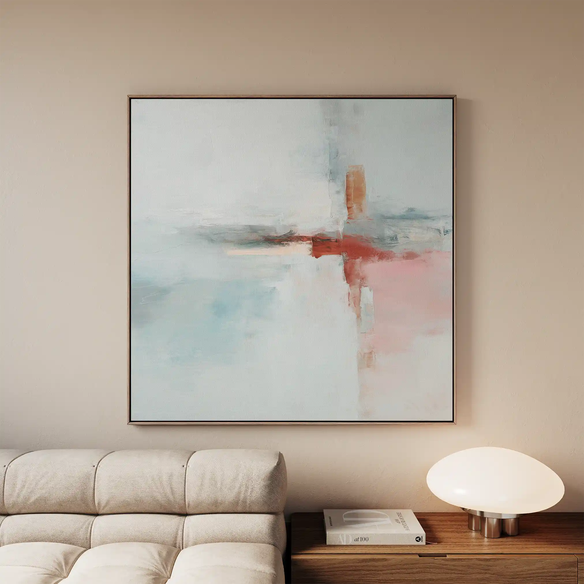 Abstract 1419 Canvas Art 60 x 60 cm / Black