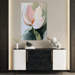 Floral 1419 Canvas Art 18" x 24" / 45 x 60 cm / Black