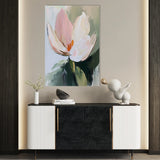 Floral 1419 Canvas Art 18" x 24" / 45 x 60 cm / Black