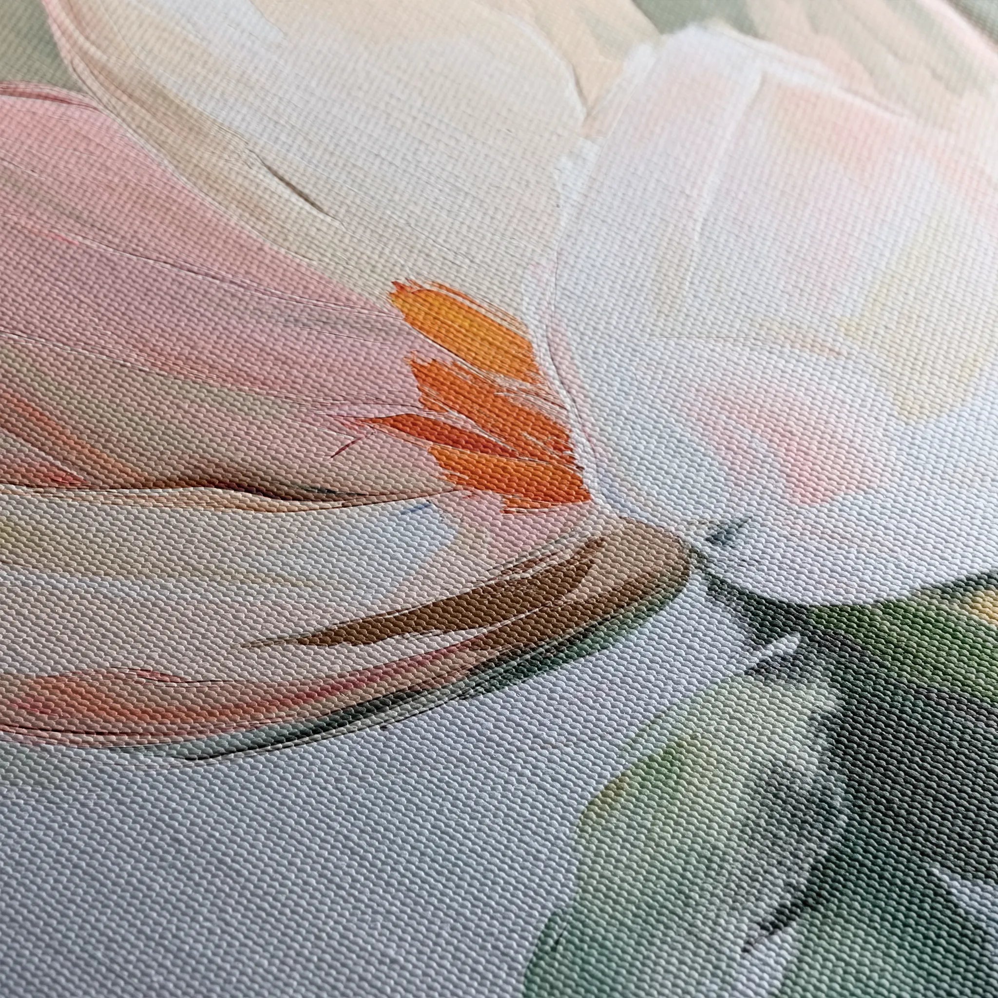 Floral 1419 Canvas Art 18" x 24" / 45 x 60 cm / Black