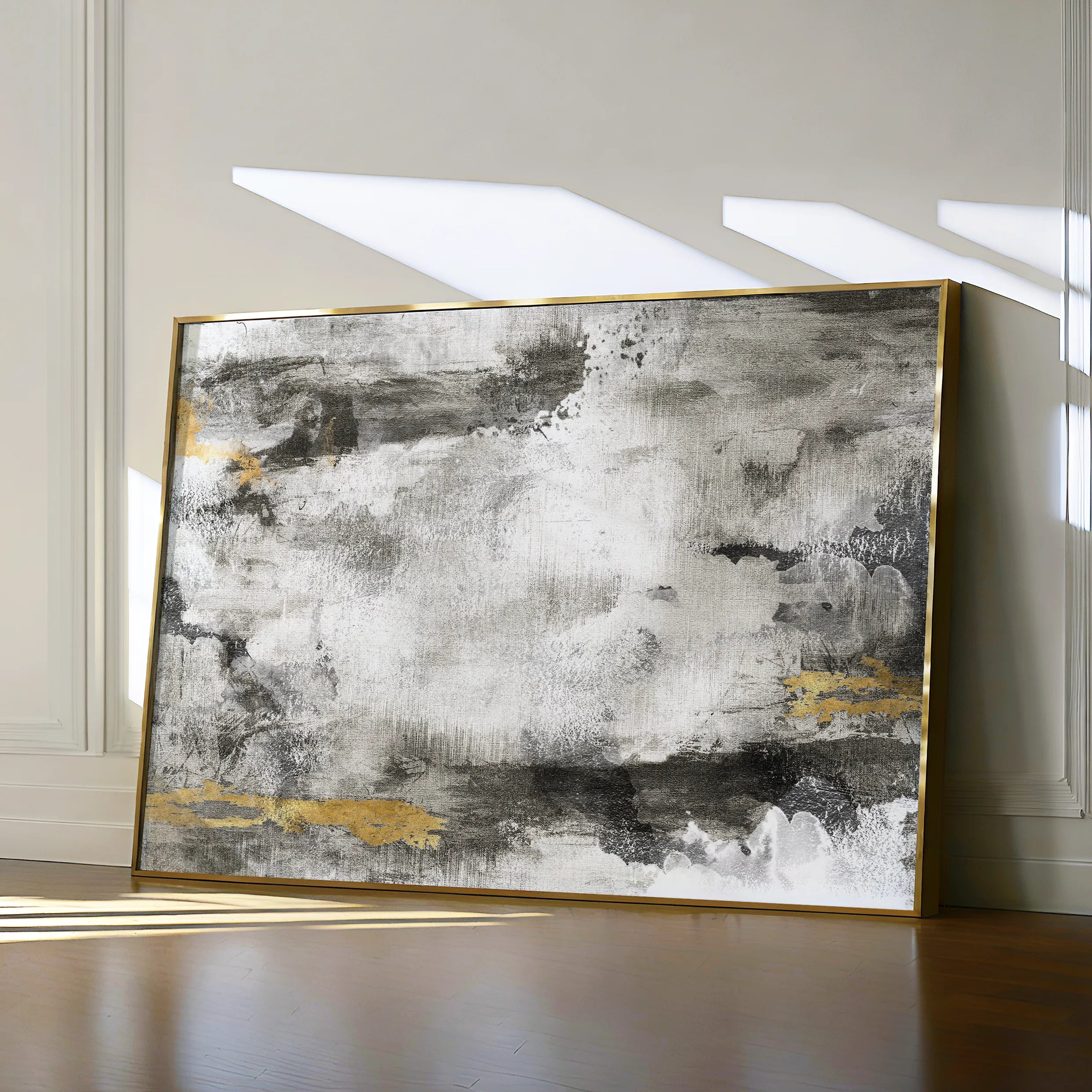 Abstract 142 Canvas Art 18" x 24" / 45 x 60 cm / Black