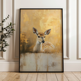 Animals 142 Canvas Art 18" x 24" / 45 x 60 cm / Black