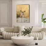 Animals 142 Canvas Art 18" x 24" / 45 x 60 cm / Black