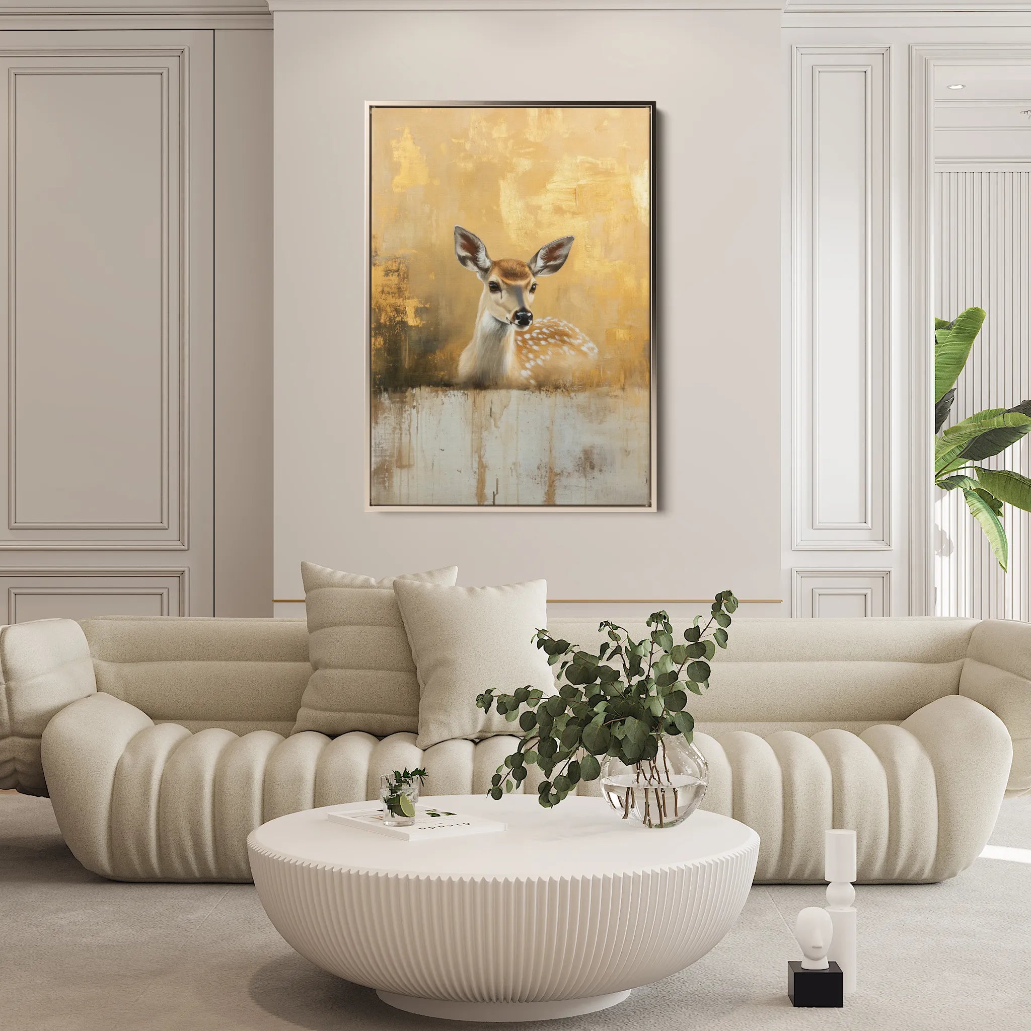 Animals 142 Canvas Art 18" x 24" / 45 x 60 cm / Black