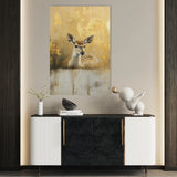 Animals 142 Canvas Art 18" x 24" / 45 x 60 cm / Black