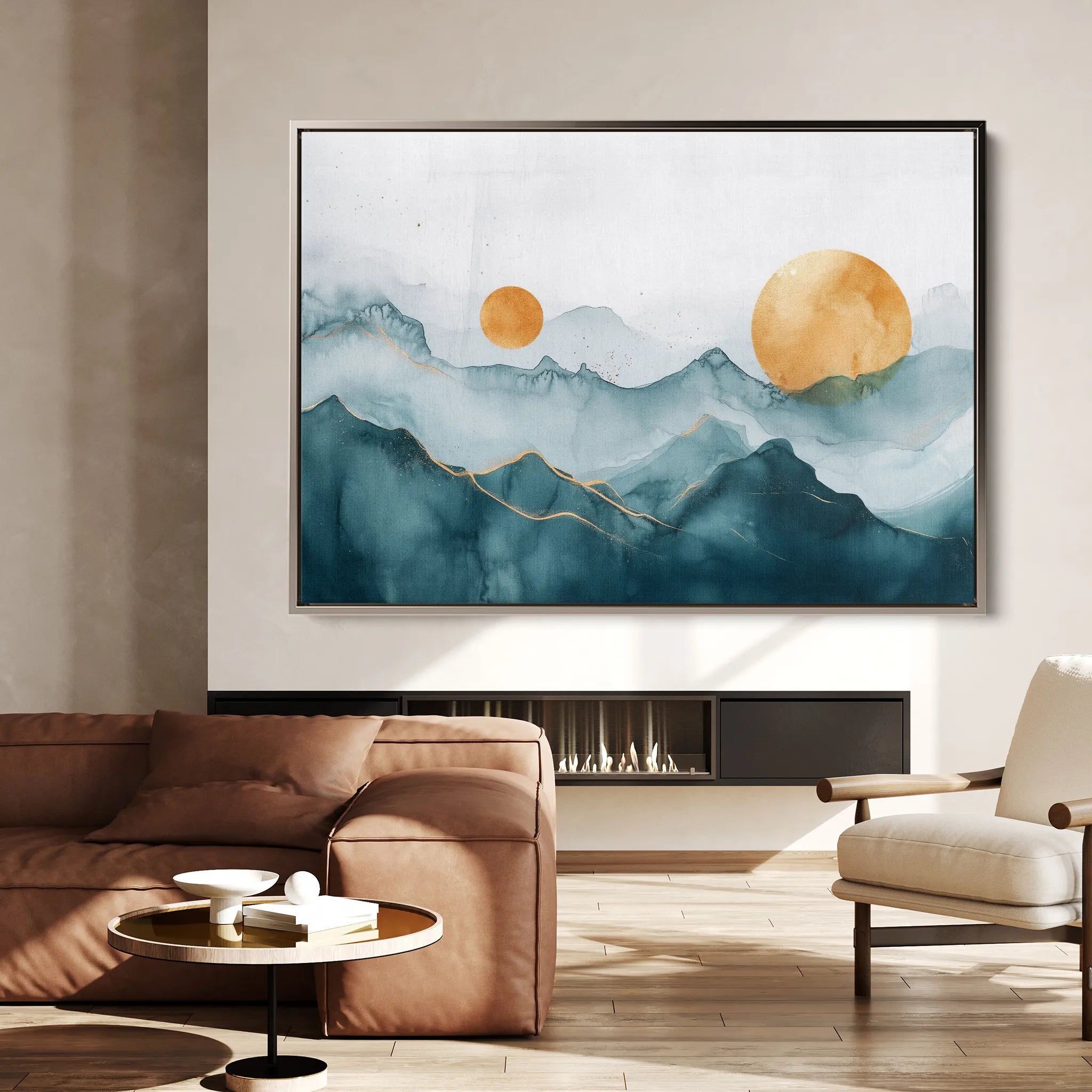 Boho 142 Canvas Art 18" x 24" / 45 x 60 cm / Black