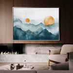 Boho 142 Canvas Art 18" x 24" / 45 x 60 cm / Black