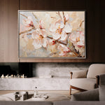 Floral 142 Canvas Art 18" x 24" / 45 x 60 cm / Black