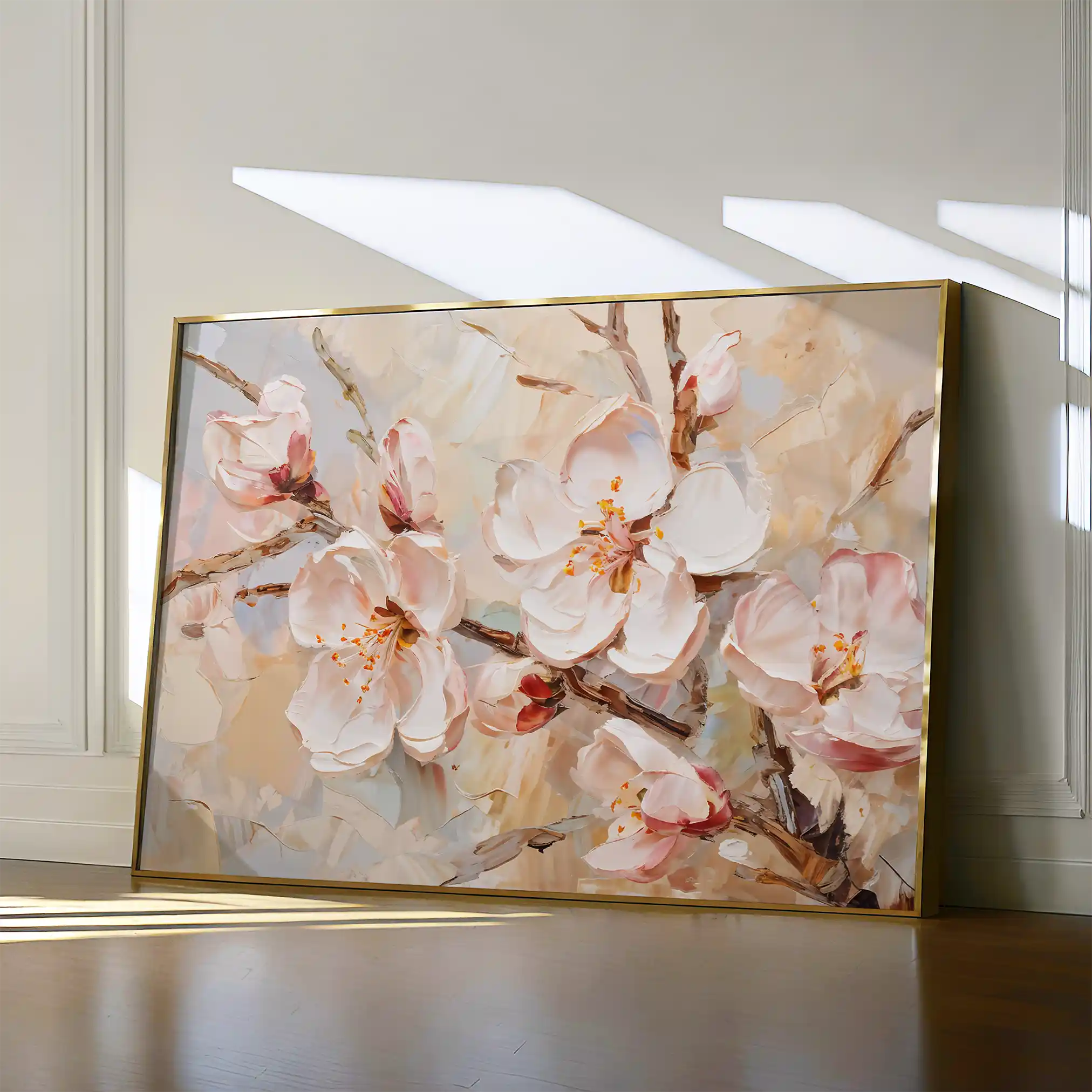 Floral 142 Canvas Art 60 x 40 cm / Black