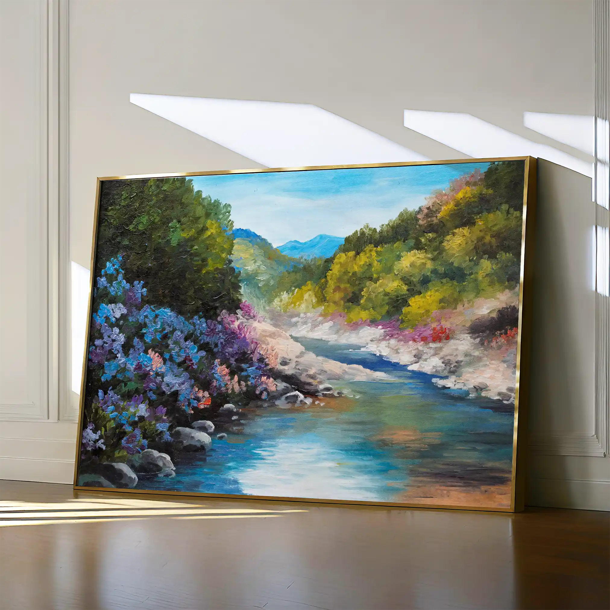 Landscape 142 Canvas Art 60 x 40 cm / Black