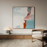 Abstract 1420 Canvas Art 16" x 16" / 40 x 40 cm / Black