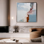 Abstract 1420 Canvas Art 16" x 16" / 40 x 40 cm / Black
