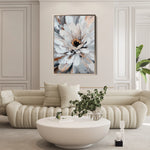 Floral 1420 Canvas Art 18" x 24" / 45 x 60 cm / Black