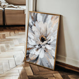 Floral 1420 Canvas Art 18" x 24" / 45 x 60 cm / Black