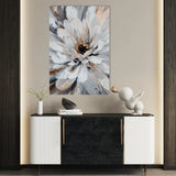 Floral 1420 Canvas Art 18" x 24" / 45 x 60 cm / Black