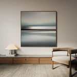 Abstract 1421 Canvas Art 16" x 16" / 40 x 40 cm / Black
