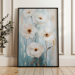 Floral 1421 Canvas Art 18" x 24" / 45 x 60 cm / Black