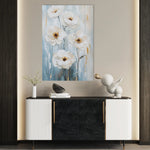 Floral 1421 Canvas Art 18" x 24" / 45 x 60 cm / Black