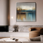Abstract 1422 Canvas Art 16" x 16" / 40 x 40 cm / Black
