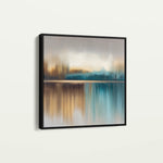 Abstract 1422 Canvas Art 16" x 16" / 40 x 40 cm / Black