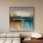 Abstract 1422 Canvas Art 60 x 60 cm / Black