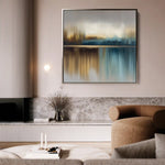 Abstract 1422 Canvas Art 60 x 60 cm / Black