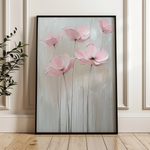 Floral 1422 Canvas Art 18" x 24" / 45 x 60 cm / Black