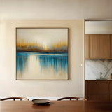 Abstract 1423 Canvas Art 16" x 16" / 40 x 40 cm / Black