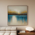 Abstract 1423 Canvas Art 16" x 16" / 40 x 40 cm / Black