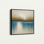 Abstract 1423 Canvas Art 16" x 16" / 40 x 40 cm / Black