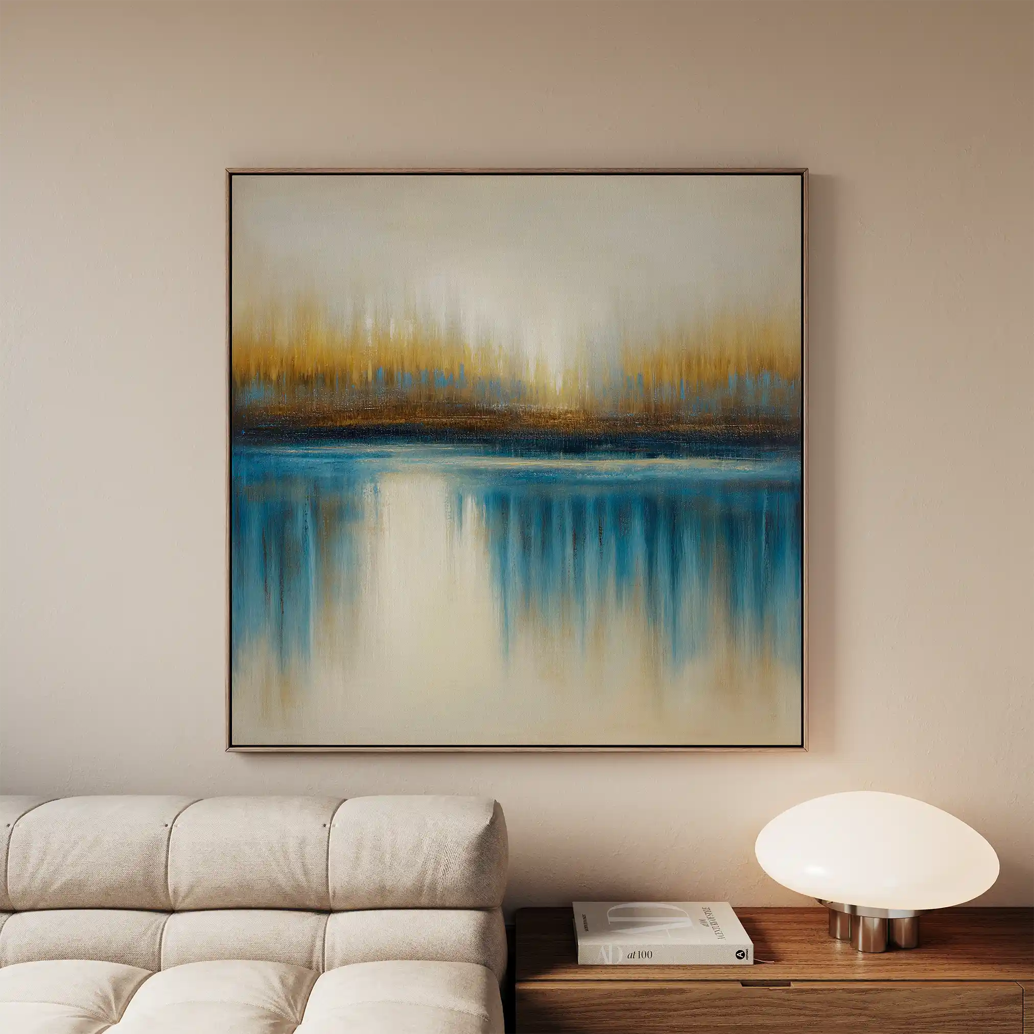 Abstract 1423 Canvas Art 60 x 60 cm / Black