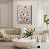 Floral 1423 Canvas Art 18" x 24" / 45 x 60 cm / Black