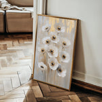 Floral 1423 Canvas Art 18" x 24" / 45 x 60 cm / Black