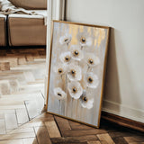 Floral 1423 Canvas Art 18" x 24" / 45 x 60 cm / Black