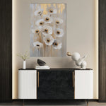 Floral 1423 Canvas Art 18" x 24" / 45 x 60 cm / Black