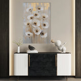 Floral 1423 Canvas Art 18" x 24" / 45 x 60 cm / Black