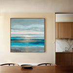 Abstract 1424 Canvas Art 16" x 16" / 40 x 40 cm / Black