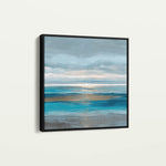 Abstract 1424 Canvas Art 16" x 16" / 40 x 40 cm / Black
